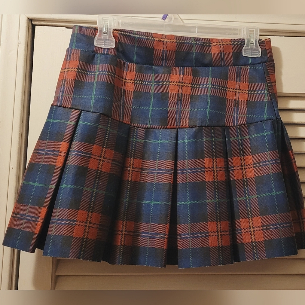 French Kiss brand plaid skirt fit and flare from Dolls Kill, size Lg